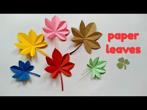 How to make paper leaves