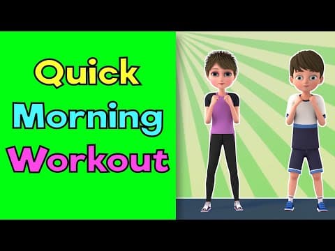 QUICK MORNING WORKOUT FOR KIDS| Kids Exercise | Get Active at Home| Loose Bely Fat