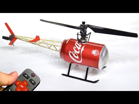 how to make a helicopter From a can Coca-Cola | 100% flying