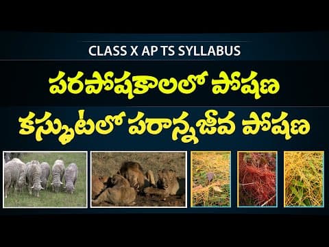 HETROTROPHIC NUTRITION  -  CASKUTA POSHANA  -  Class 10th biology in telugu  -  Eduscope 10th science