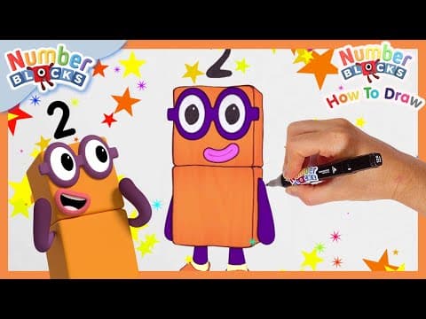 How to draw Numberblock Two | Drawing Tutorial for Kids