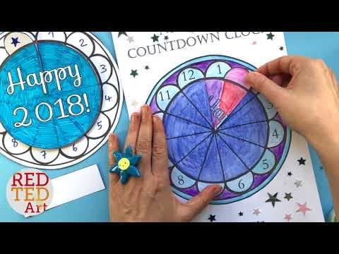 Countdown Clock DIY New Years Eve Printable collab Hattifant