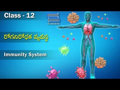 రోగనిరోధక వ్యవస్థ – Immunity System | Health and DIsease | Biology Telugu