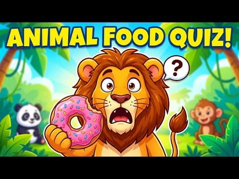 Guess the Animal Food! 🥕🥩 Fun Quiz Game for Kids