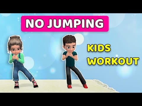 Full body no jumping workout for kids - neighbor friendly