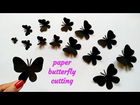 Paper butterfly cutting