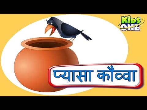 प्यासा कौवा - Ek Kauwa Pyaasa Tha | Hindi Rhymes for Children | Nursery Rhymes | KidsOne Hindi