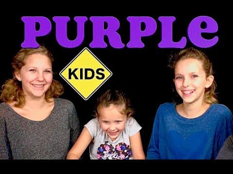 Learn English Colors with Sign Post Kids Purple 1