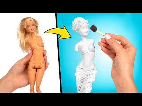 Transforming regular doll into gorgeous statue
