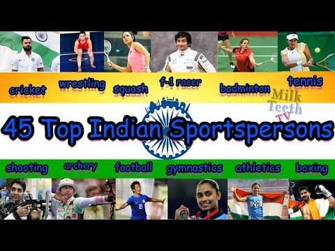 45 Top Famous Indian Sportspersons Names and Pictures // General Knowledge Sports Quiz