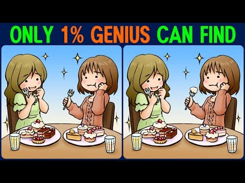 Brain exercise quiz! Find the difference between! │ For improved concentration and brain health!