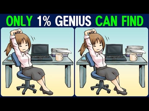 Puzzle / Find the Difference │ Boost your concentration with fun for your brain!