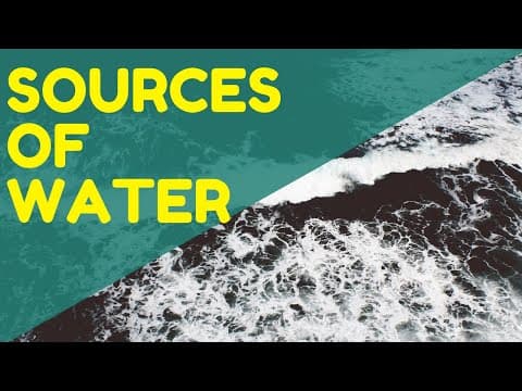 Sources of Water | Water Distribution | Environment Science