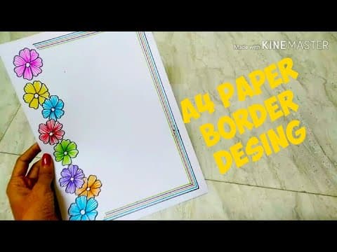 A4 page border design