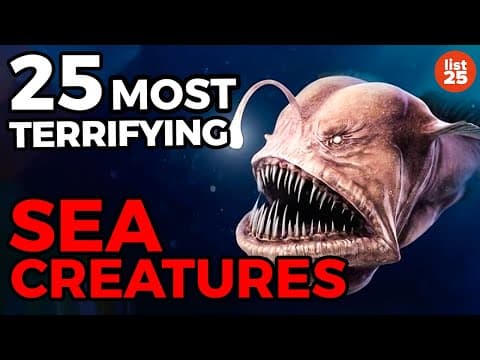 25 Most TERRIFYING Sea Creatures
