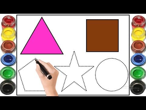Shapes Drawing Shapes for children Shapes name Shapes song triangle circle Shapes song kids