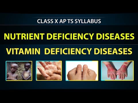Vitamin DEFICIENCY DISEASES  -  Class 10th Nutrition biology  - Science Syllabus  - eduscope 10th biology