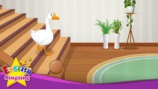 Goosey Goosey Gander - English Nursery Rhyme - Children's song with lyrics - English music For Kids