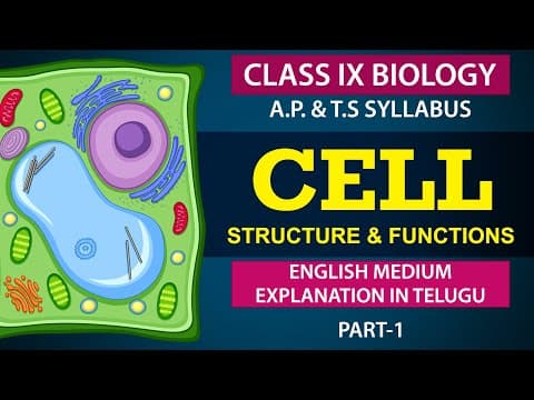Cell its Structure & Functions Intro | Telugu Explanation