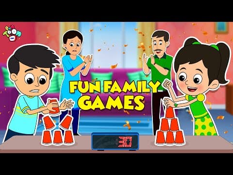 Family Game Night | Game Challenge | Birthday Celebration | Cartoon |Moral Story | PunToon Kids
