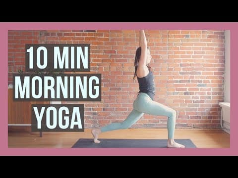 10 min Morning Yoga for Beginners - Sunrise Stretch & Strength