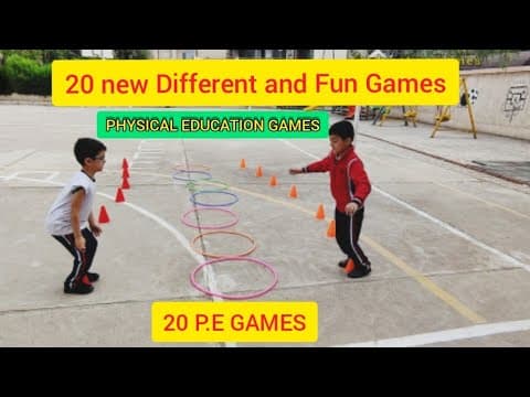 20 new different and Fun games - 20 Pe games - physical education games