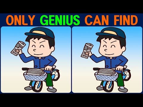 【Find the Difference】 Genius can find all differences!