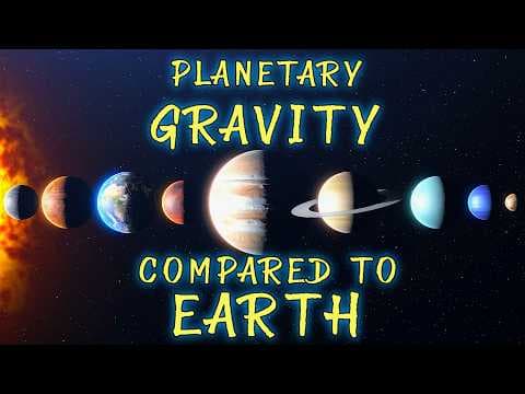 Our Solar System: The Gravity of Each Planet vs Earth