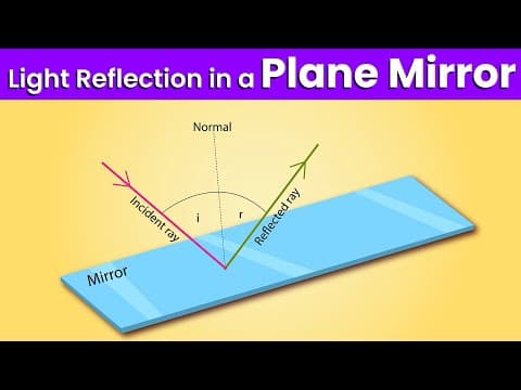 What are Real and Virtual Images? |Light Reflection in a Plane Mirror | Physics | Science