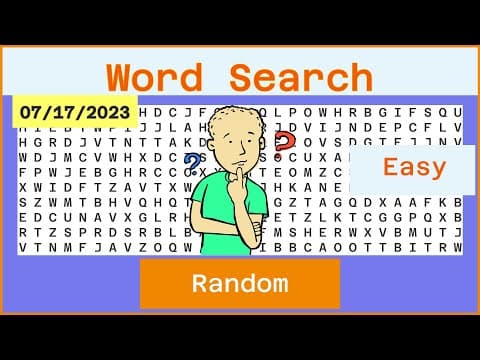 Word Search - Challenge  Ep587