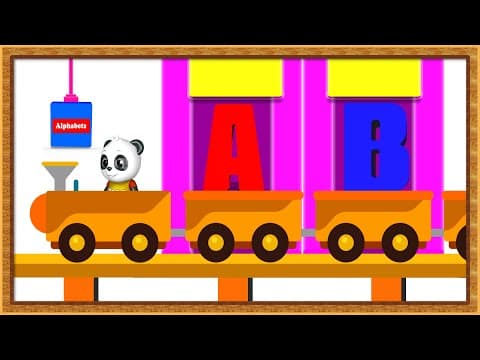 Abc train - learn abc for preschools - kids learning alphabet