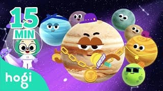 Hogi's Space Songs | +Compilation | Pinkfong Planet Songs for Kids | Learn and Play with Hogi