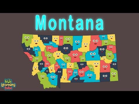 Montana - Geography and Counties - 50 States of America