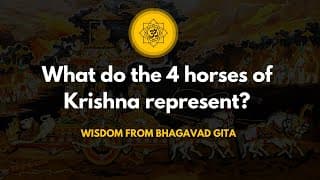 Why does Lord Krishna ride on a Four Horse Chariot | Debunking Myths from Bhagavad Gita