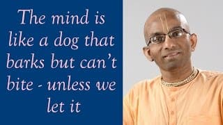 The mind is like a dog that barks but can’t bite – unless we let it (Gita 06.05)