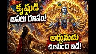 శ్రీకృష్ణుడి అసలు రూపం | అర్జునుడు చూసిన విశ్వరూపం | Bhagavad Gita Telugu Story